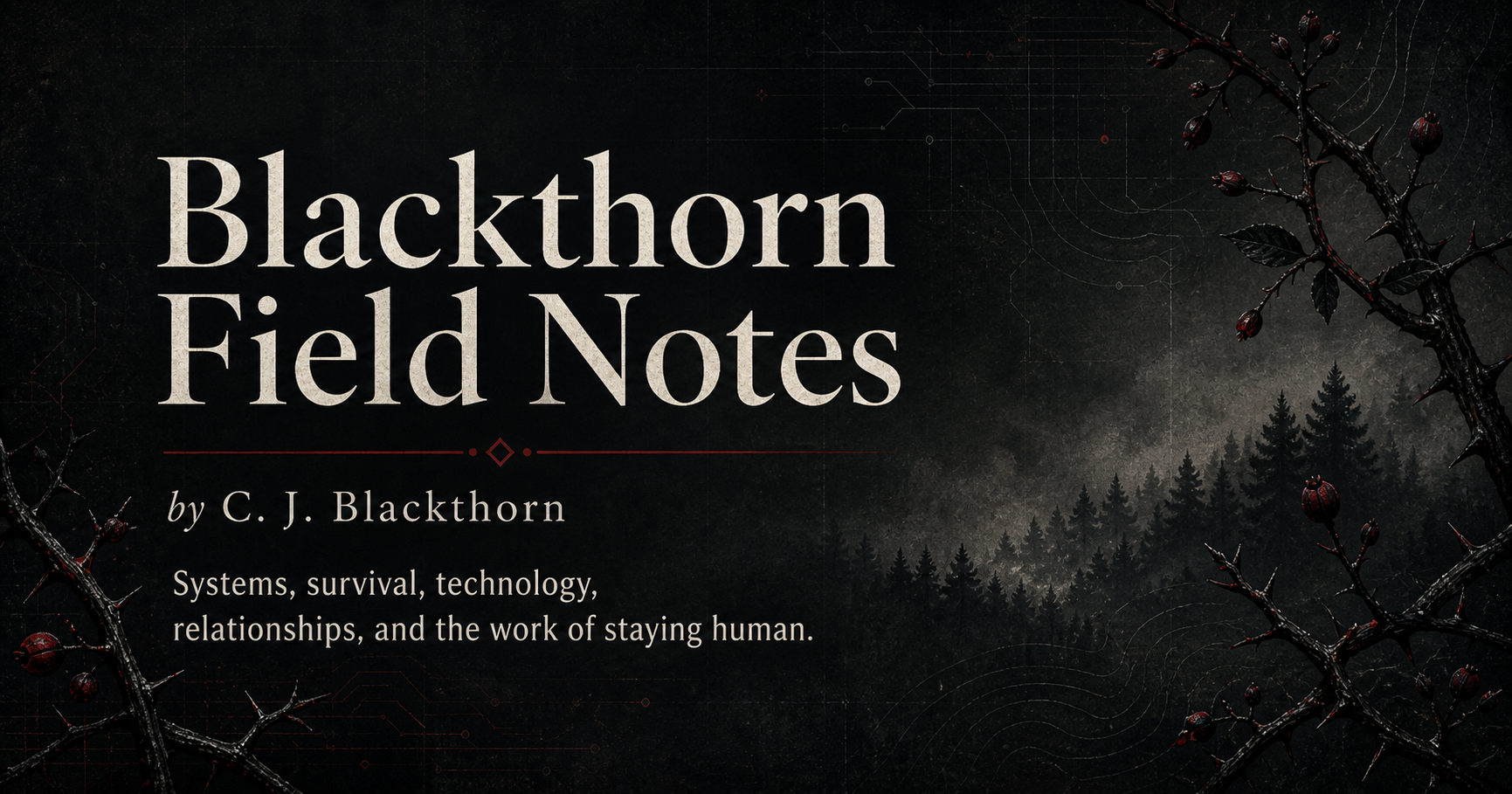 Blackthorn Field Notes banner